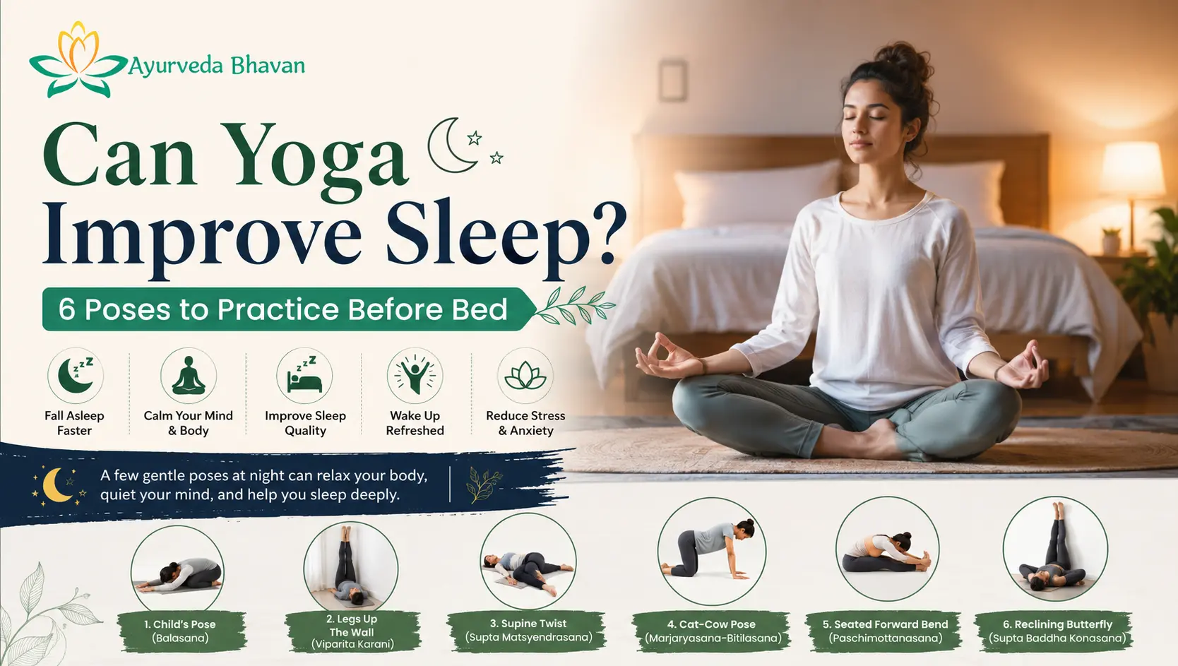 Can Yoga Improve Sleep? 6 Poses to Practice Before Bed